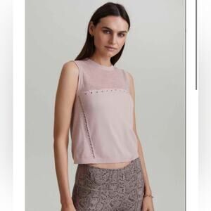 Varley Crestway Lightweight Seamless Beige Tank Size XXS/XS